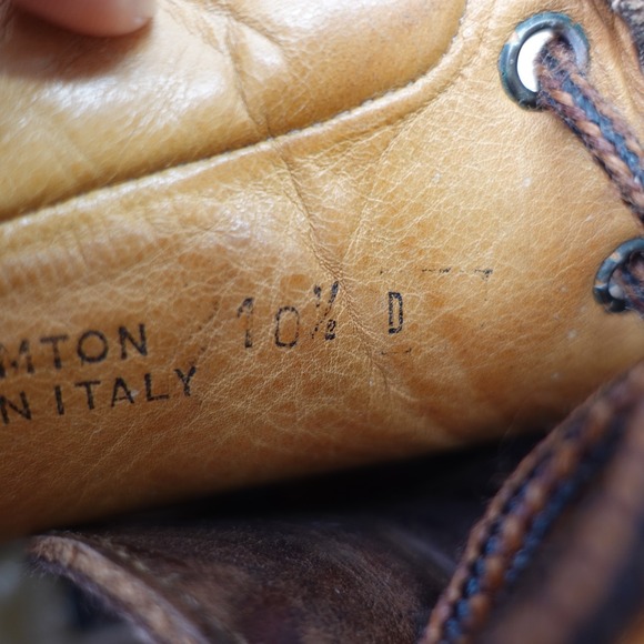 BALLY Ankle Boots Mens 8.5 D Dark Brown VINTAGE Moc Toe Chukka ITALY Binghamton‎ main image 9